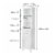 Elegant Home Fashions Wooden Bathroom Linen Storage Cabinet Freestanding Space Saver, White Perspective: bottom