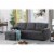 Reversible Sleeper Sofa Storage Chaise in Gray - Lilola Home Perspective: bottom