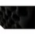 Bayberry Black Velvet Fabric Loveseat Couch with 2 Pillows Perspective: bottom