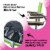 Moxie Pumpkin-Shaped Outdoor Trampoline with Top-Ring Frame Enclosure, 8 FT - Green Apple Perspective: bottom