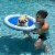 PoolCandy Small Dog Inflatable Pet Float Perspective: bottom