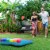 PoolCandy Rainbow Inflatable Cornhole Set Perspective: bottom