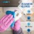 Hand-E Pink Nitrile Gloves, Perfect for Cleaning & Cooking - 50 Pack Perspective: bottom