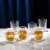 Gatsby Art Deco Whiskey Glasses - 10 oz - Set of 6 Perspective: bottom