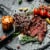 FeedingU Kosher Boneless Ribeye Steak, 4 Steaks, 0.75-1.25 lbs per Steak. Perspective: bottom