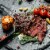 FeedingU Kosher Boneless Ribeye Steak, 4 Steaks, 0.75-1.25 lbs per Steak. Perspective: bottom