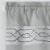 Kate Aurora Pacifico 3 Piece Kitchen Curtain Set - 24 in. Long - Silver Perspective: bottom