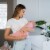 Swaddle Blanket Baby Girl Boy Easy Adjustable 3Pack Infant (Large, Blush, Mauve, Mulberry) Perspective: bottom