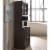 Hodedah Import 70  Tall Top/Bottom Enclosed Kitchen Cabinet w/ Drawer, Chocolate Perspective: bottom