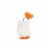 Limelights Incandescent Desk Lamp with Charging Outlet Orange LD1057-ORG Perspective: bottom