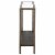 Henn&Hart 36  Aged Steel Metal/Glass Console Table Perspective: bottom
