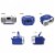 Riptunes Cd Boombox With Bluetooth, Blue Perspective: bottom