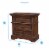 Stonebrook Nightstand in Tobacco Brown Finish Perspective: bottom