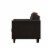 LifeStyle Solutions New Haven Chair in Coffee Microfiber Upholstery Perspective: bottom