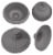 Bloem 256833 18 in. Grecian Plastic Urn  Casper White Perspective: bottom