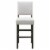 10087-BBHG Wood Upholstered Back Bar Stool Set in Blackbean/Heather Gray Perspective: bottom