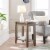 Leick Home 10505-GR Laurent Narrow Wood End Table with Shelf in Smoke Gray Perspective: bottom