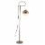 Zuo Waterloo Floor Lamp in White and Brushed Brass Perspective: bottom