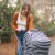 Milk Snob MODERN STRIPE 5-in-1 Nursing and Car Seat Cover Perspective: bottom
