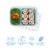 Bentgo® Prep 2 Compartment Snack Container - Sky Blue Perspective: bottom