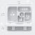Bentgo Silver Glitter Kids Lunch Box Perspective: bottom