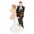 Juvale Fun Wedding Couple Figures Decorations Cake Topper - Bride Tied up Groom Figurines Perspective: bottom