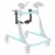 Drive Medical Trekker Gait Trainer Large Adjustable Height Thigh Prompts, Black Perspective: bottom