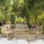Noble House Hampton 4 Piece Outdoor Wicker Conversation Set in Gray Perspective: bottom