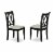 DLNO5-OAK-W 5 Pc small Kitchen Table set-round Table and 4 Dining Chairs. Perspective: bottom