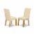 PLAN5-WHI-W 5 Pc Dinette set - Kitchen dinette Table and 4 dinette Chairs Perspective: bottom