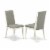 QUPL7-WHI-W 7 PC dinette Table set -Table and 6 Dining Chairs Perspective: bottom