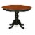 5 Pc set with a Dining Table and 4 Dinette Chairs in Black and Cherry Perspective: bottom