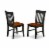 5 Pc dinette set-small Dining Tables and 2 Dining Chairs and 2 Benches Perspective: bottom