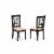 East West Furniture Sudbury 3-piece Table and Dining Chairs in Black/Cherry Perspective: bottom