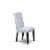 East West Furniture Barry 42  Wood Dining Chairs in Black/Gray (Set of 2) Perspective: bottom
