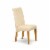 East West Furniture Barry 42  Wood Dining Chairs in Oak/Beige (Set of 2) Perspective: bottom