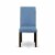 East West Furniture Barry 42  Wood Dining Chairs in Cappuccino/Blue (Set of 2) Perspective: bottom