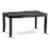 7Pc 60 Inch Table & Six Parson Chair With Black Leg & Pu Leather Color Eggnog Perspective: bottom