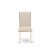 East West Furniture Barry 42  Wood Dining Chairs in White/Cream (Set of 2) Perspective: bottom