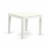East West Furniture Oxford 3-piece Wood Dining Set in Linen White/Baby Blue Perspective: bottom