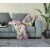 Rose Box Broadcloth Indoor Outdoor Blown And Closed Pillow In Yellow Navy Perspective: bottom