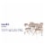5 Piece Tan Folding Card Table And Chair Set Perspective: bottom
