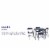 5 Piece Navy Folding Card Table And Chair Set Perspective: bottom