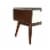 ACME Christa 2-Drawer Wooden TV Stand in Espresso and White Perspective: bottom