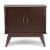 Simpli Home Draper Mid-Century Hardwood Storage Cabinet - Auburn Brown Perspective: bottom
