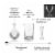 Viski 4-Piece Stainless Steel Mixologist Barware Set Perspective: bottom