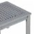 Walker Edison 20  Simple Outdoor Wood Patio End Table in Gray Wash Perspective: bottom