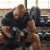 40 lb Pair Rubber Coated Hex Dumbbell, Cast Iron Hand Weight Set Perspective: bottom
