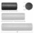 12 High-Density Foam Roller for Exercise Massage Recovery - Black Perspective: bottom