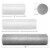 24 High-Density Foam Roller for Exercise Massage Recovery - Gray Perspective: bottom